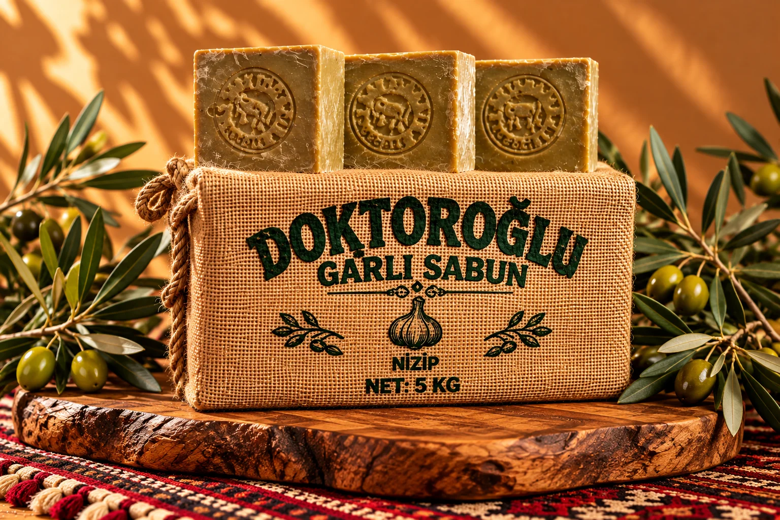 Zeytinyağlı Doğal Sabun 3'lü